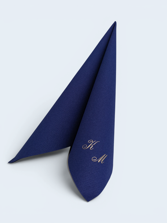 Monogramm-Servietten - mit Ihren Initialen veredelt