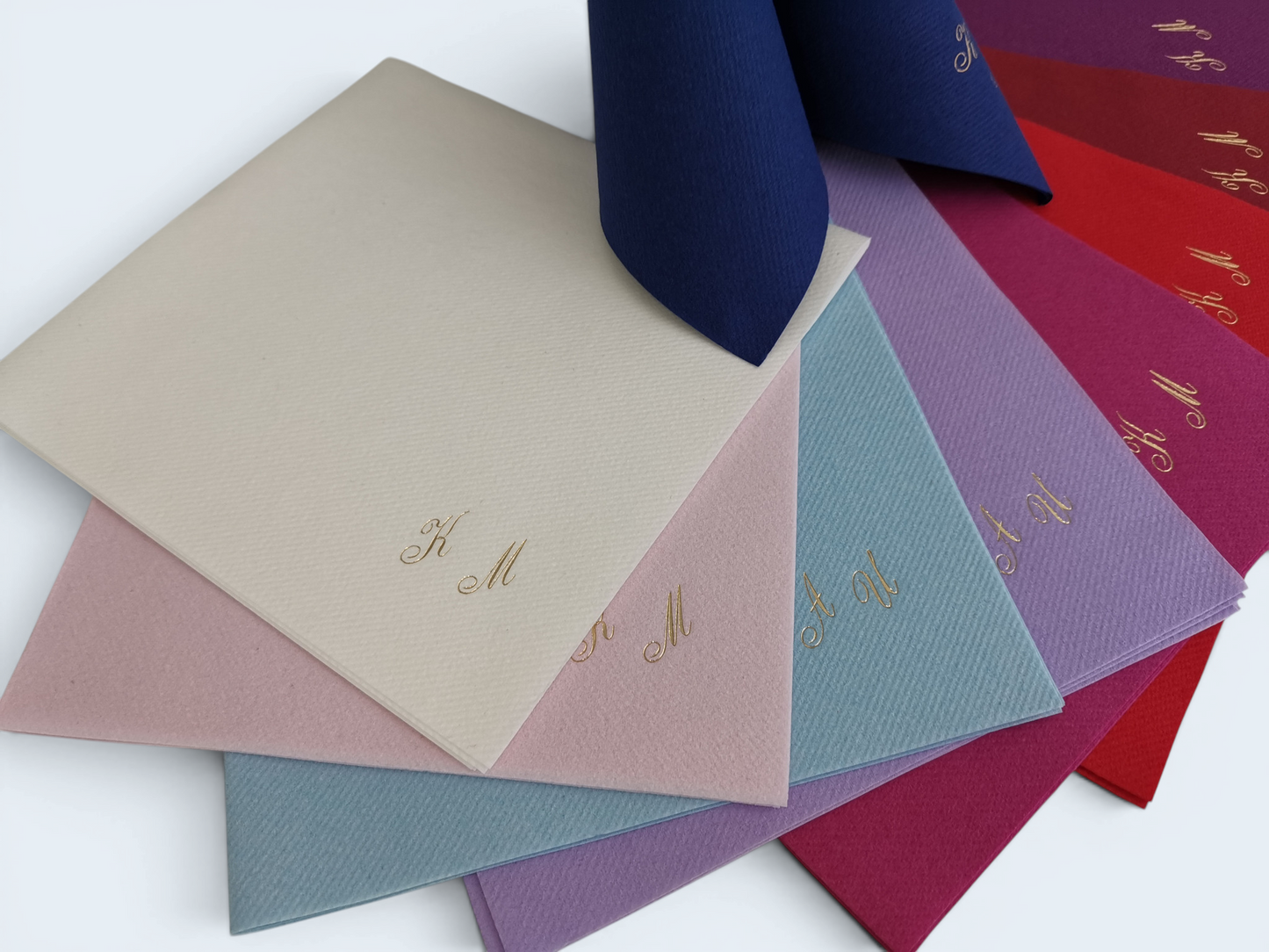 Monogramm-Servietten - mit Ihren Initialen veredelt