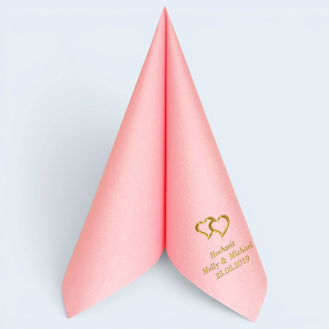 Servietten für Hochzeit - personalisiert, mit Motiv nach Wahl