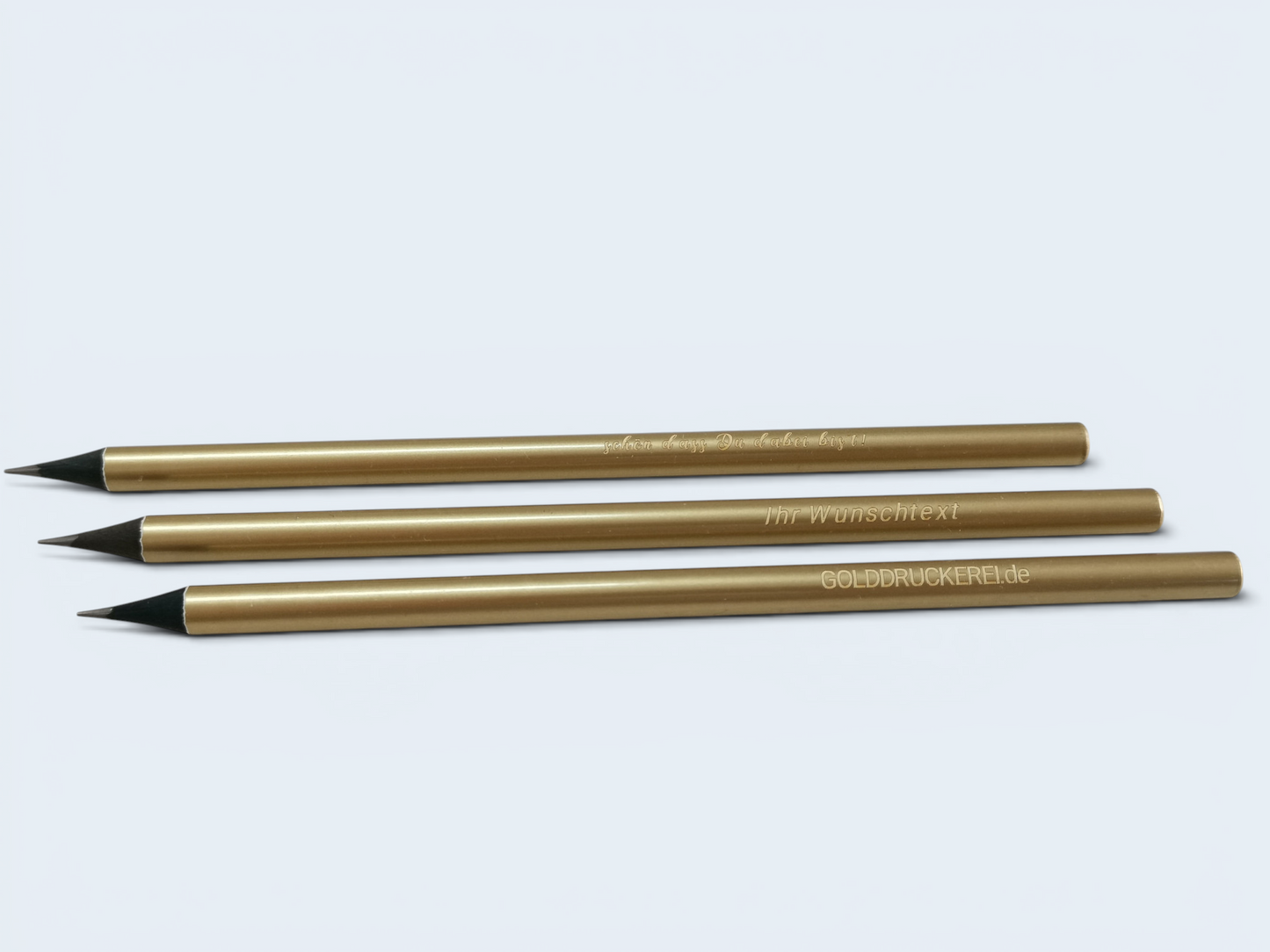 goldener Bleistift  - individuell veredelt