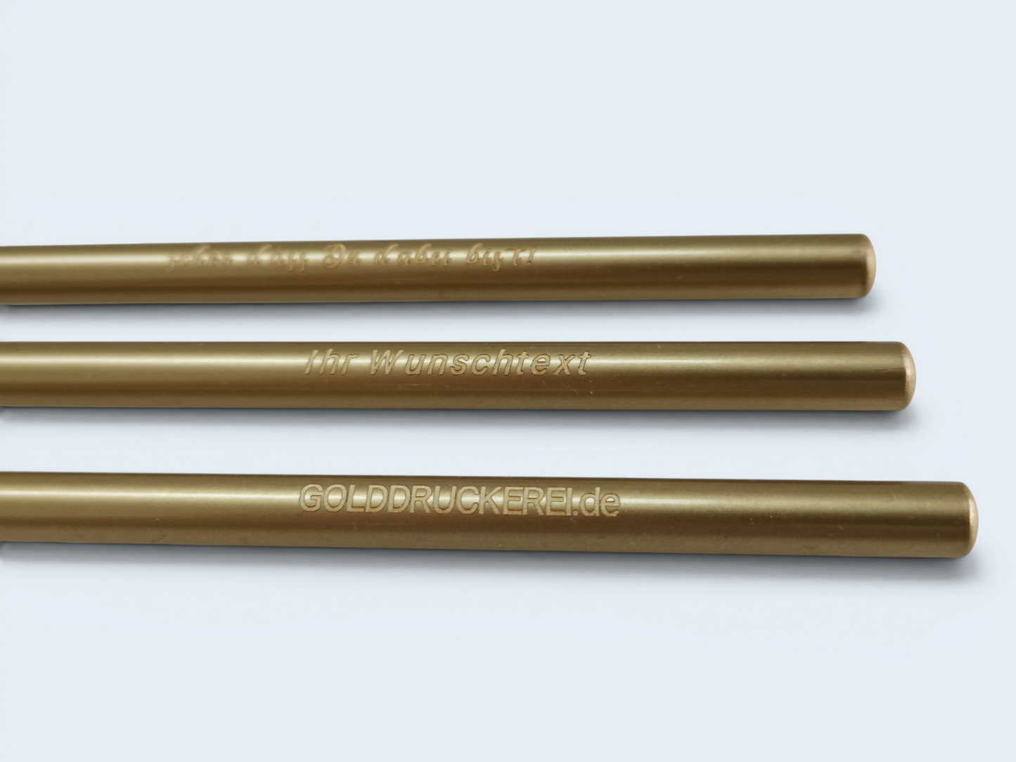 goldener Bleistift  - individuell veredelt