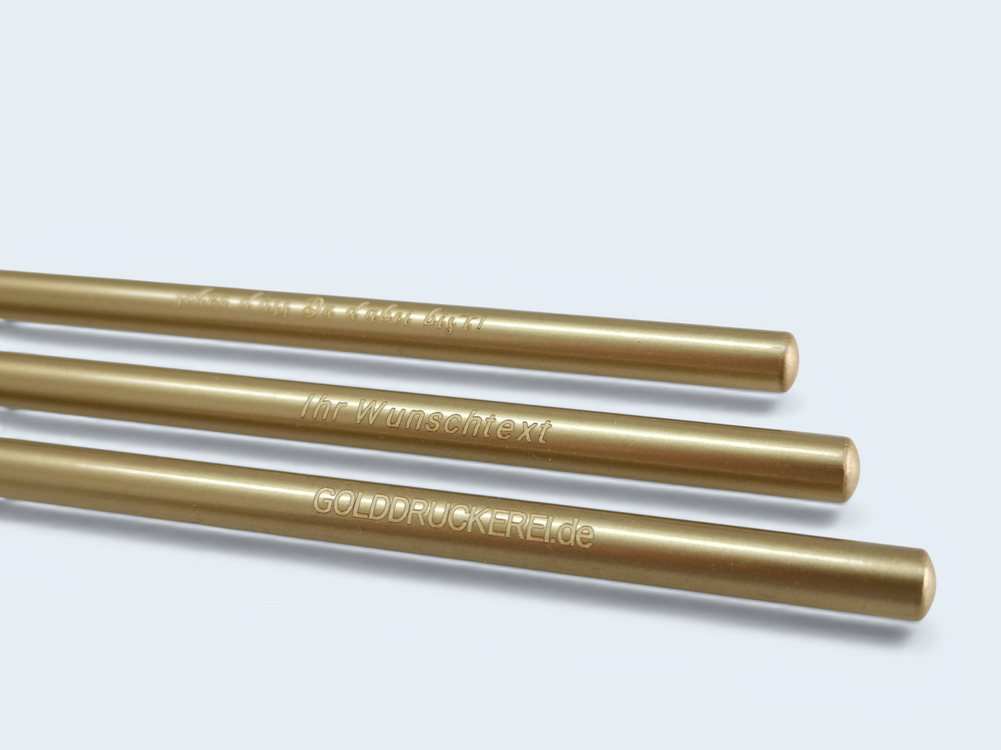 goldener Bleistift  - individuell veredelt