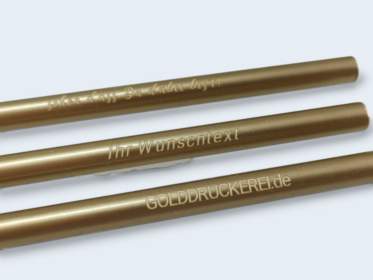 goldener Bleistift  - individuell veredelt