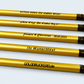 goldener Bleistift mit Radierer - individuell veredelt