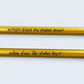 goldener Bleistift mit Radierer - individuell veredelt