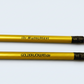 goldener Bleistift mit Radierer - individuell veredelt