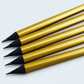 goldener Bleistift mit Radierer - individuell veredelt