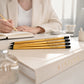goldener Bleistift mit Radierer - individuell veredelt